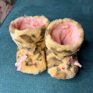 Carters Just One You Newborn Kitty Slippers/Booties